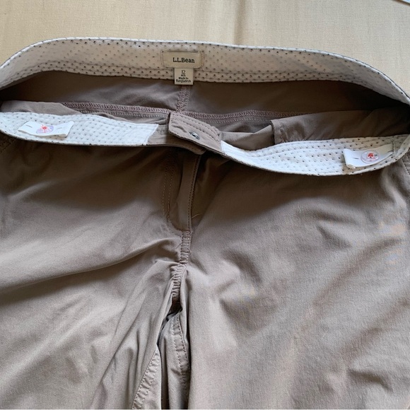 L.L.Bean Women’s Size 12 Comfort Trail Pants Ash Brown Mid-Rise Straight-Leg - Picture 13 of 16